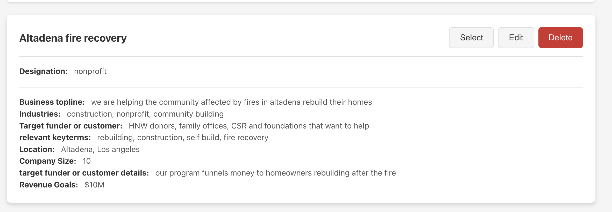 Define your business context once—the system handles the rest