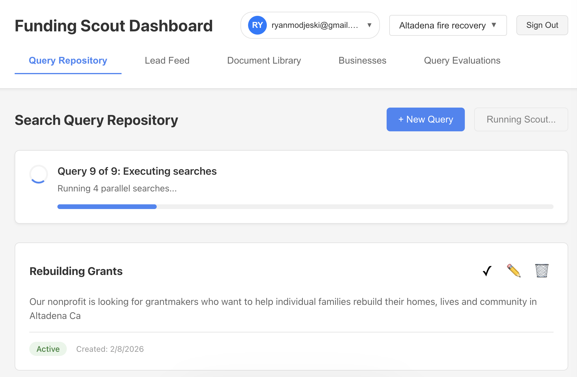 Create search queries in plain English